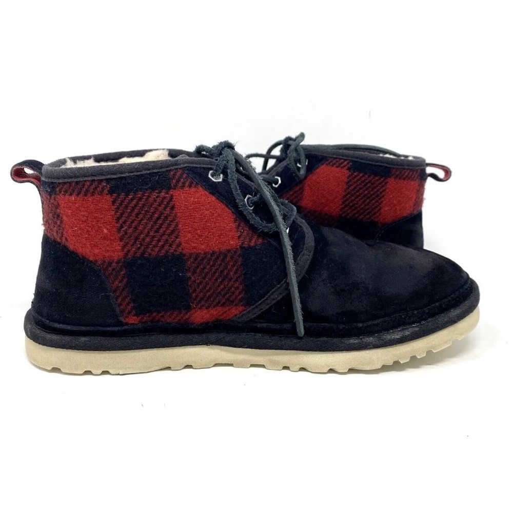 Ugg Neumel Plaid Wool Suede